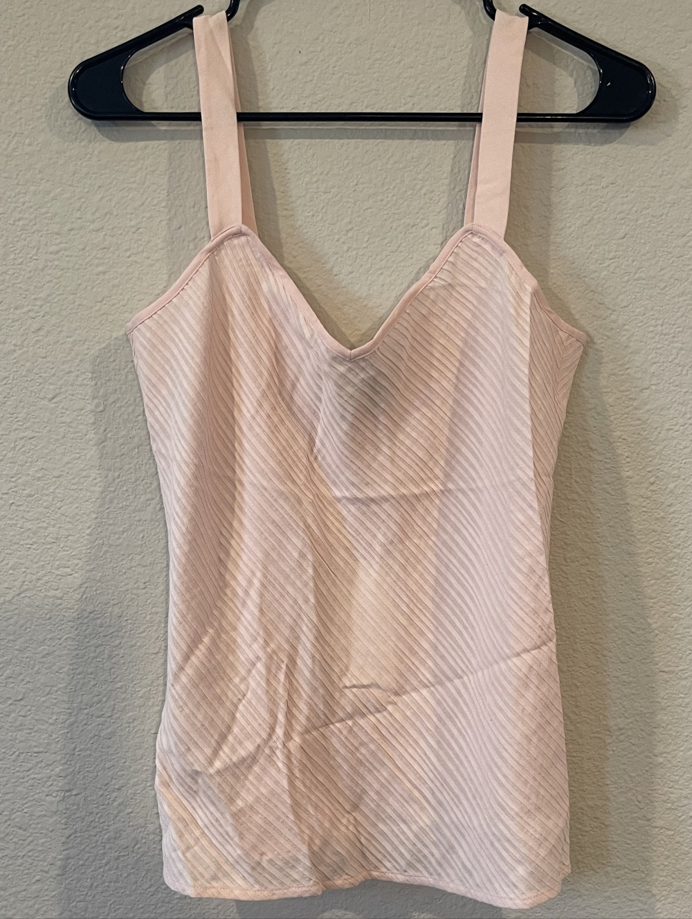 NWT EILEEN FISHER Vintage 2010s Silk Georgette Pintuck Pink Wide Strap Bias Cami
